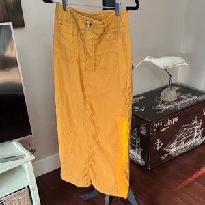 Anthropologie Mustard  Skirt